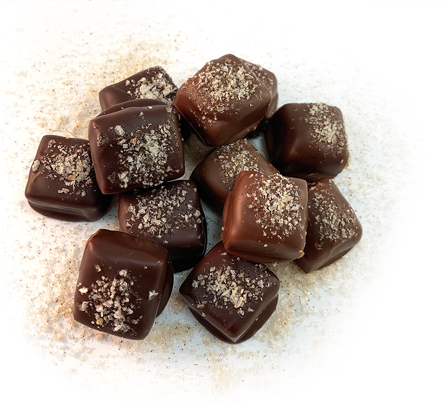 Ghost Chili Salt Caramels